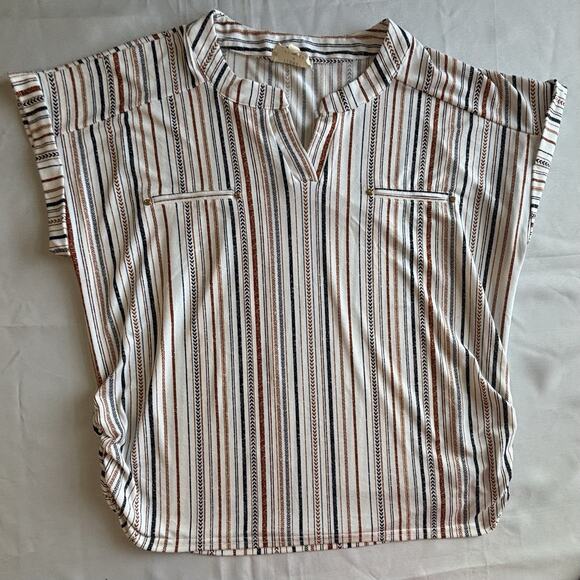 Flower & Feather Blouse Size 2XL - Picture 1 of 4